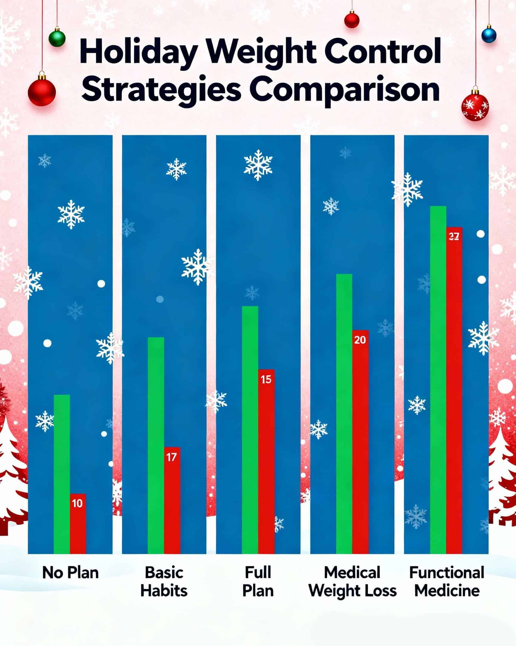 Holiday weight loss survival chart