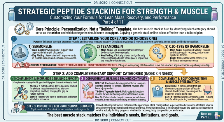 Peptide Stacking Chart Guide Strength and Muscle Peptide Stacking Guide Pt 4 of 11 | Dr. Sobo