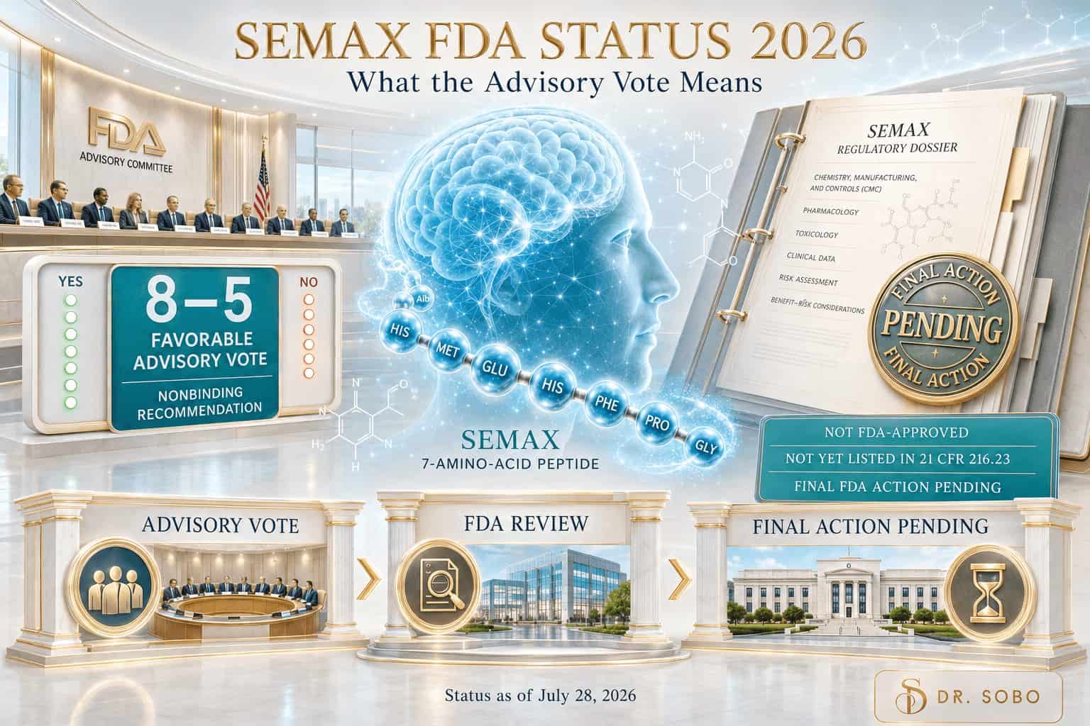 fda approval status semax selank noopept cerebrolysin dihexa 2026: What the FDA Vote Means B Injection Choose Your Bundle:50 Pack | 4oz size cagrilintide clinical trials results